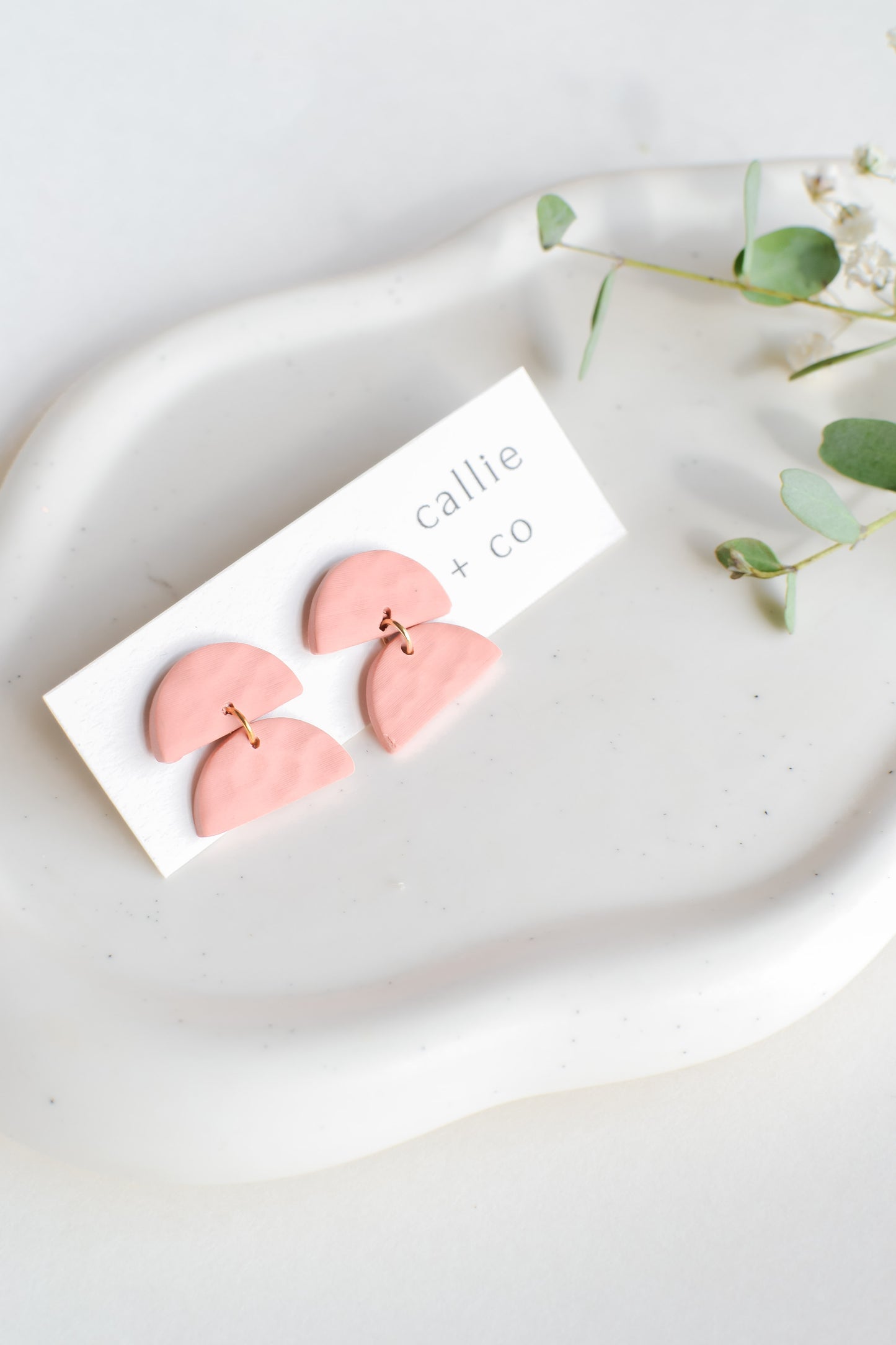 Sadie Earrings in Blush