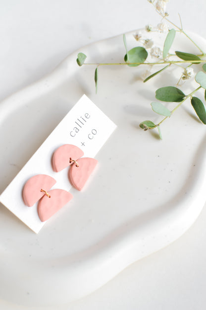 Sadie Earrings in Blush