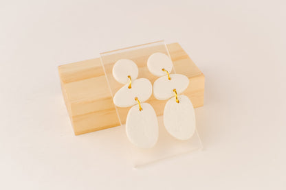 Abstract Dangles | Textured White