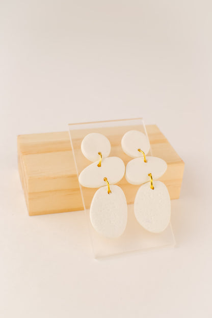 Abstract Dangles | Textured White