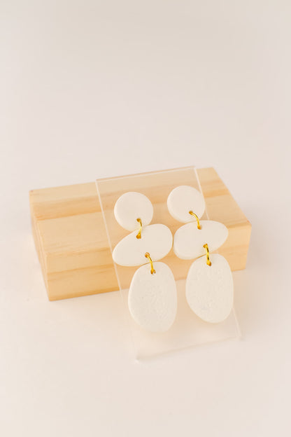 Abstract Dangles | Textured White