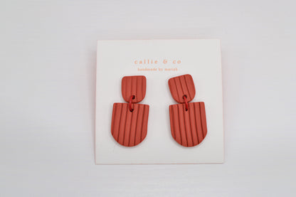 the red collection | bold red statement earrings