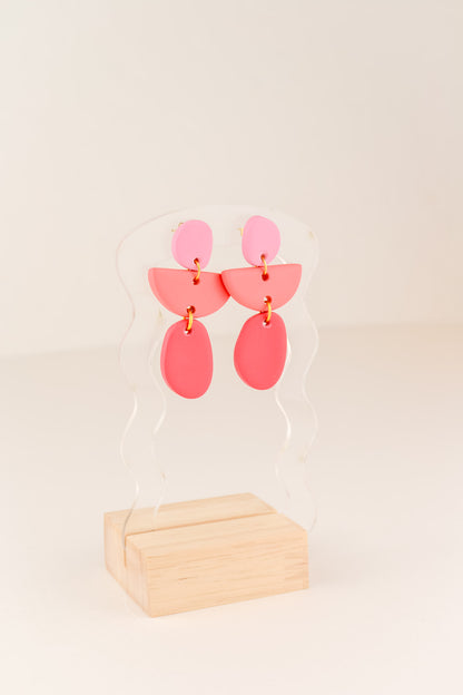 Abstract Dangles | Mixed Pink