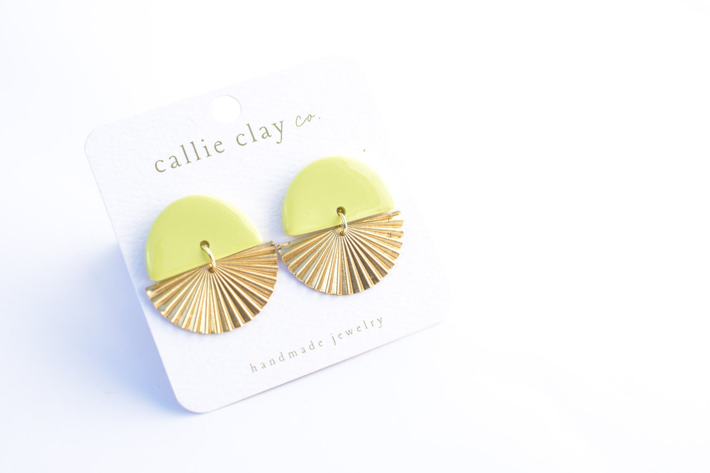 Sunburst Dangles | Green Chartreuse