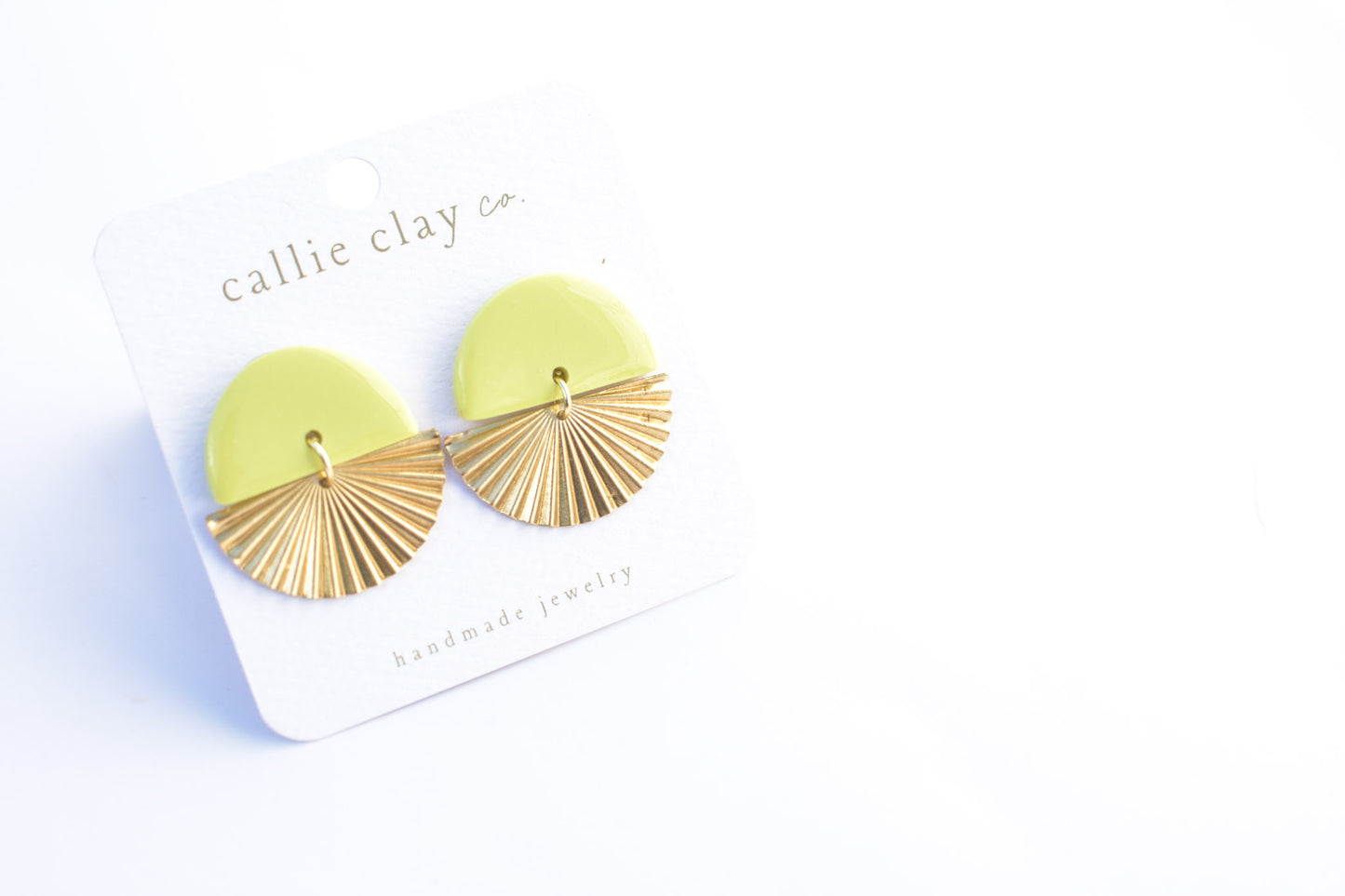 Sunburst Dangles | Green Chartreuse