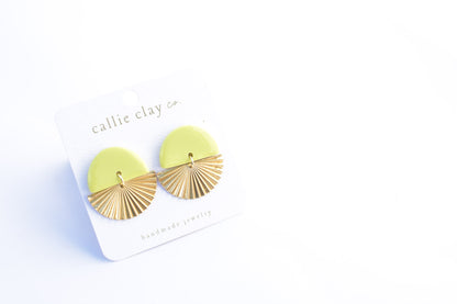 Sunburst Dangles | Green Chartreuse