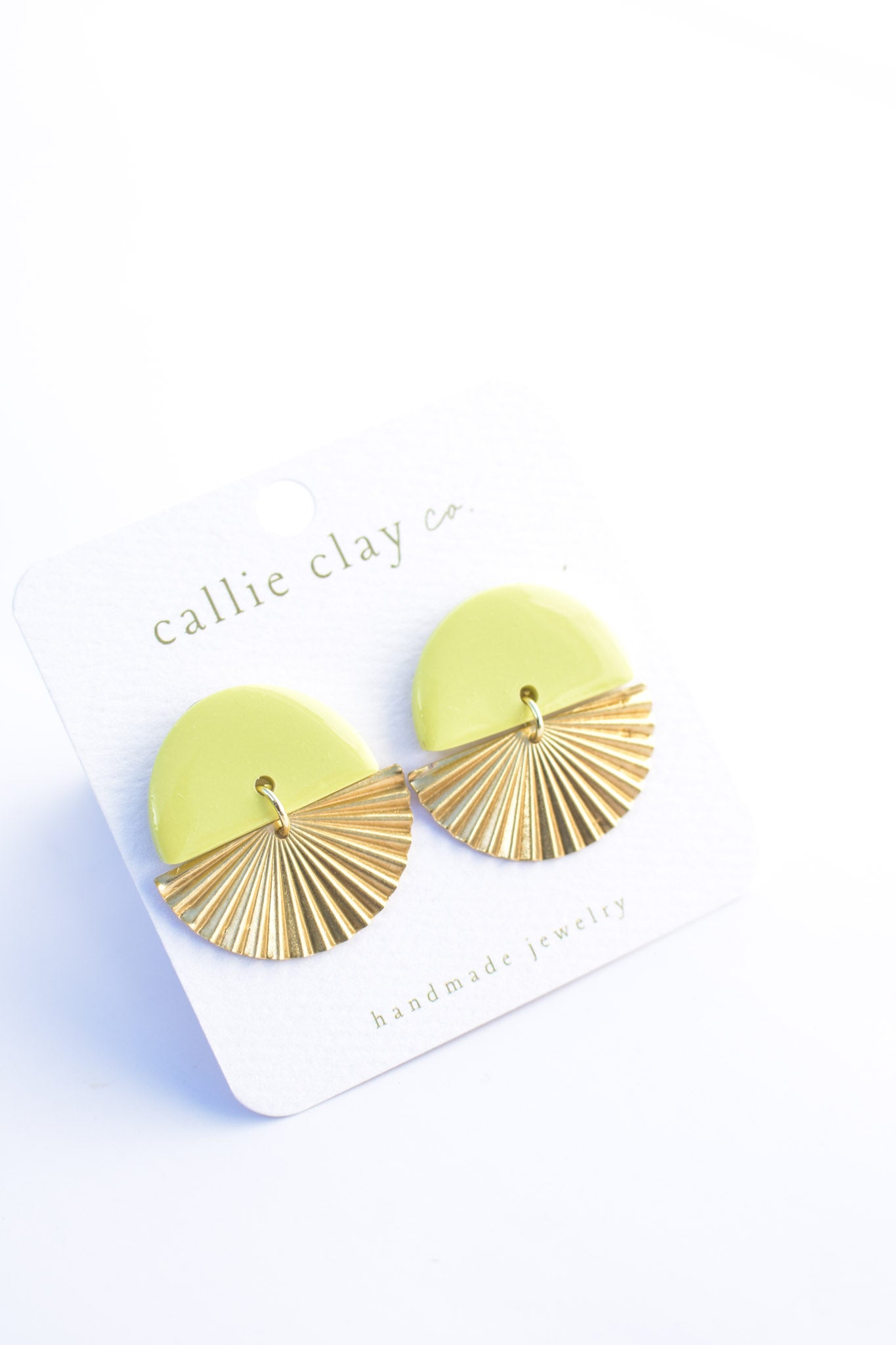 Sunburst Dangles | Green Chartreuse