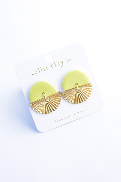 Sunburst Dangles | Green Chartreuse