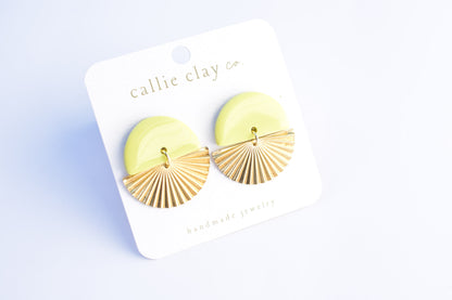 Sunburst Dangles | Green Chartreuse