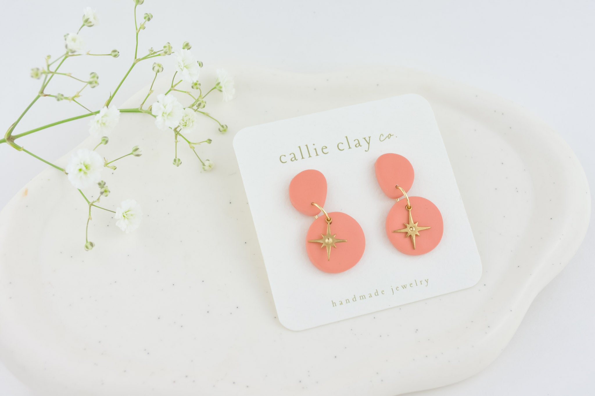 Offers Coral & Peach Statement Earrings