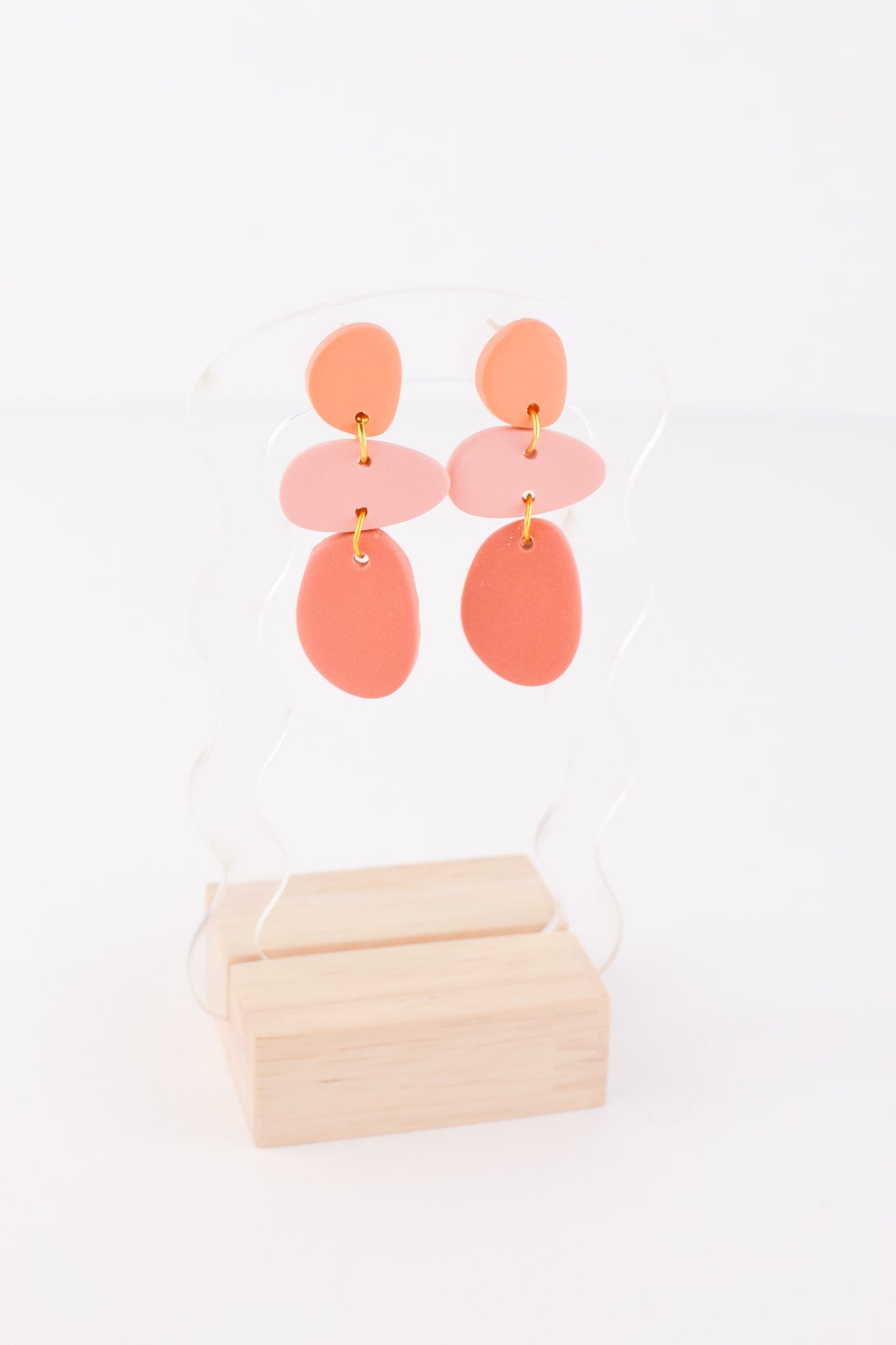 Abstract Dangles | Mixed Red/Orange