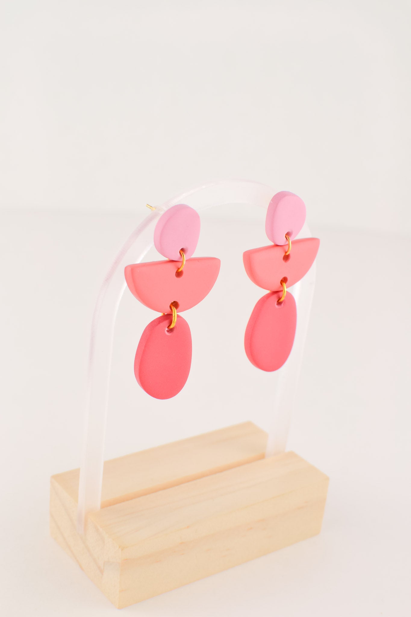 Abstract Dangles | Mixed Pink