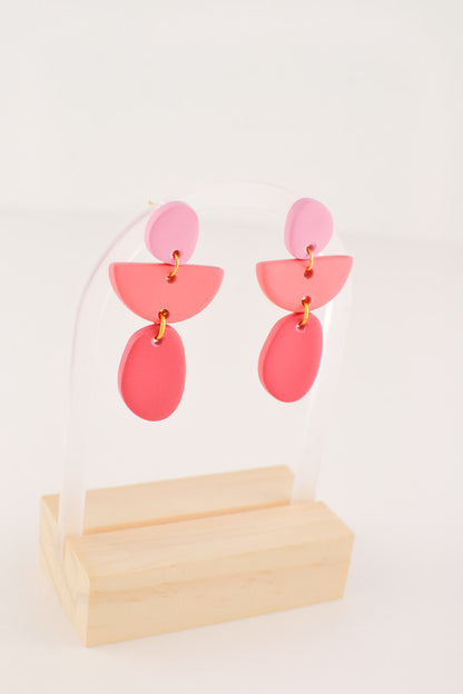 Abstract Dangles | Mixed Pink