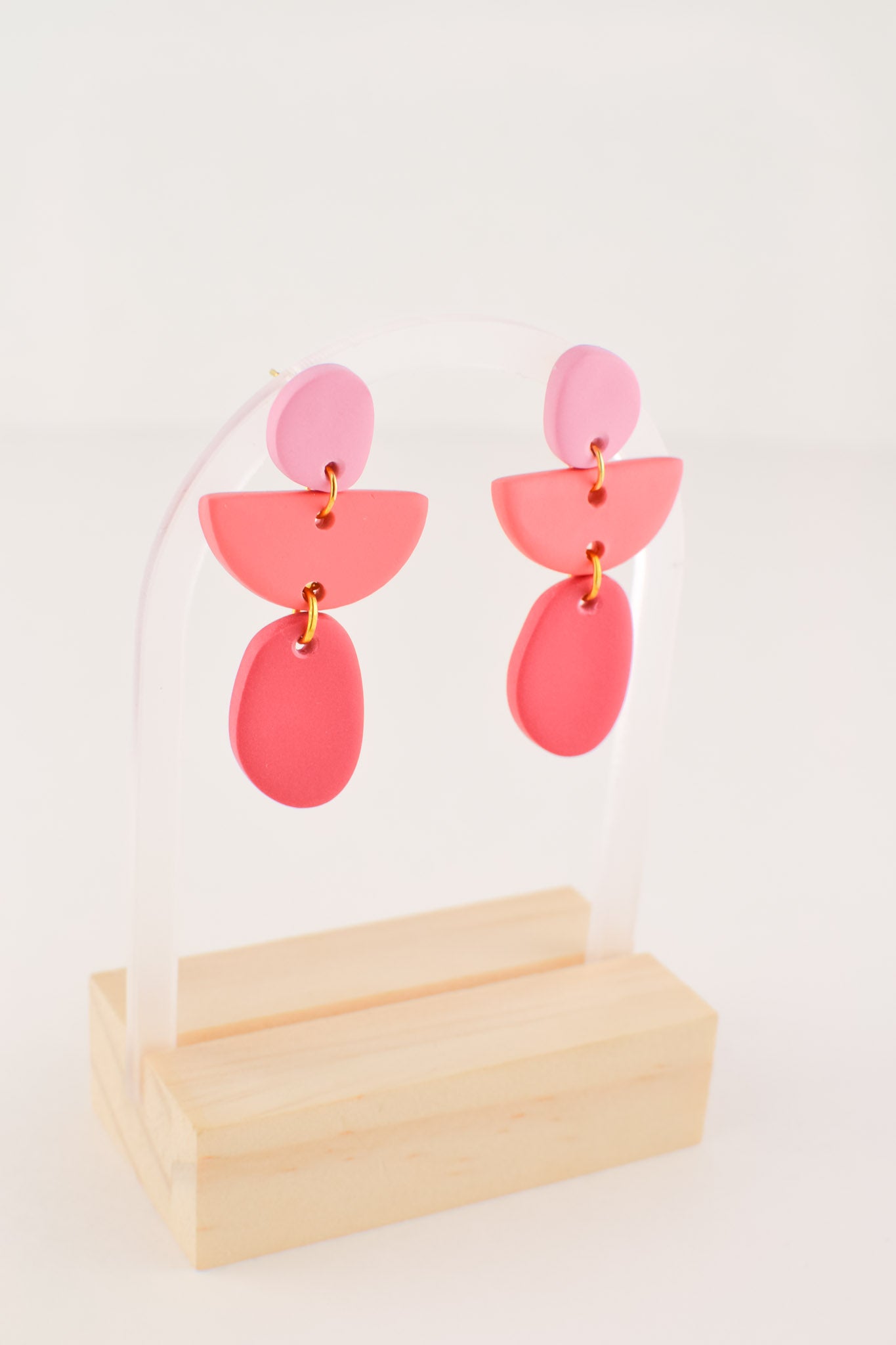 Abstract Dangles | Mixed Pink