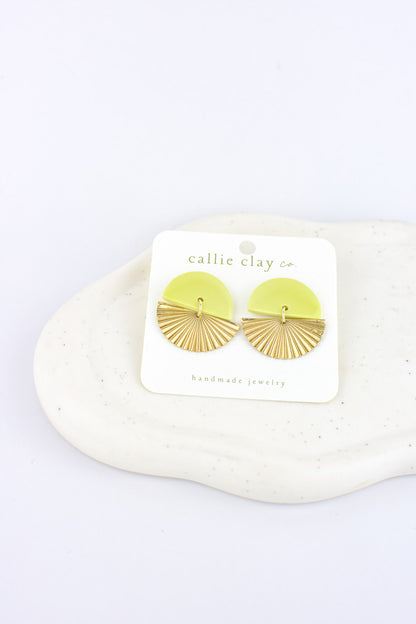 Sunburst Dangles | Green Chartreuse