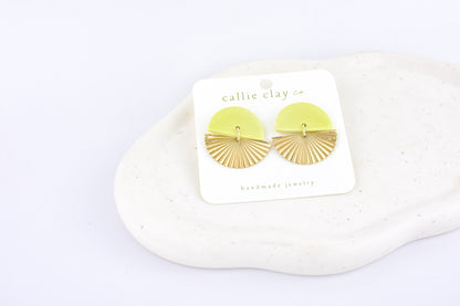 Sunburst Dangles | Green Chartreuse