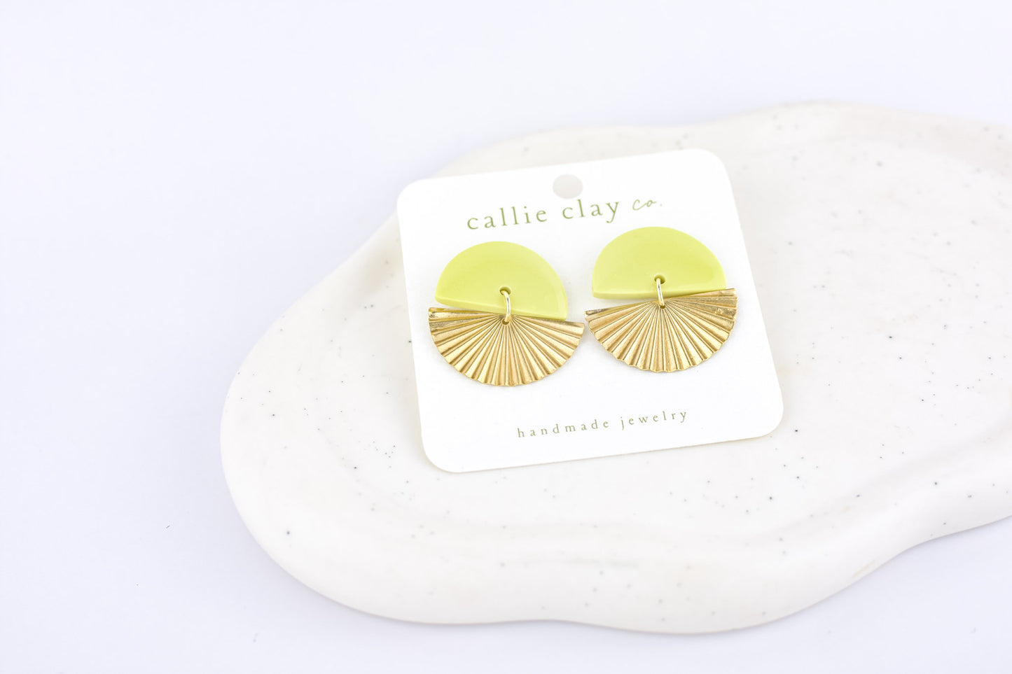 Sunburst Dangles | Green Chartreuse