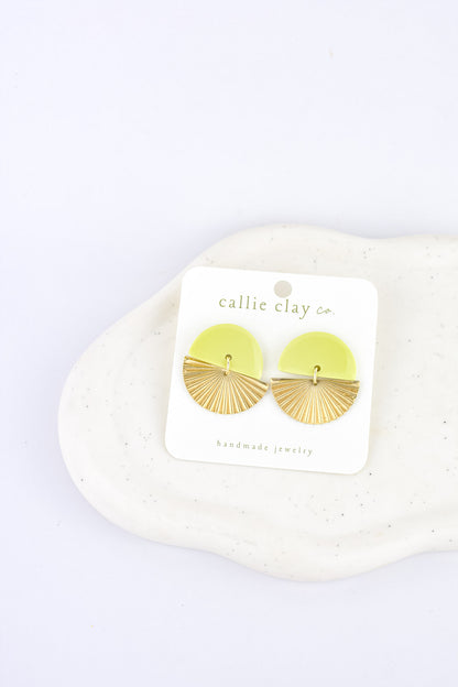 Sunburst Dangles | Green Chartreuse