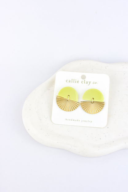 Sunburst Dangles | Green Chartreuse