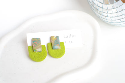 Kaia Studs in Green