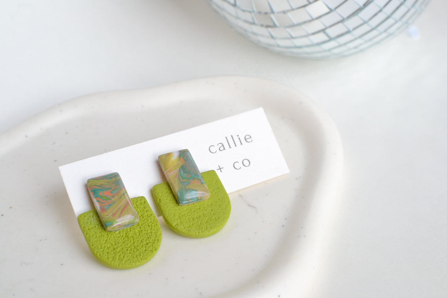 Kaia Studs in Green