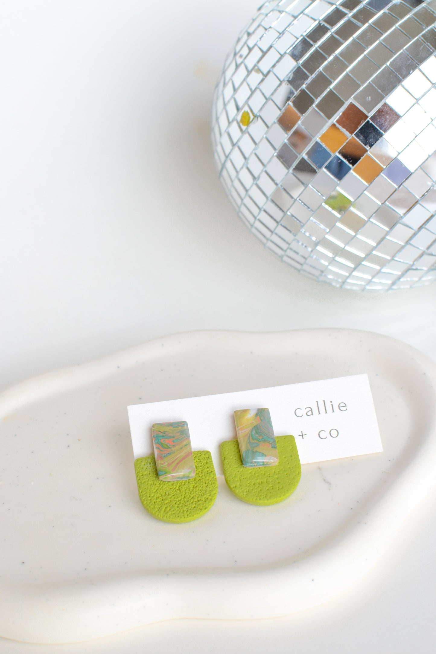 Kaia Studs in Green