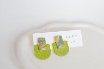 Kaia Studs in Green