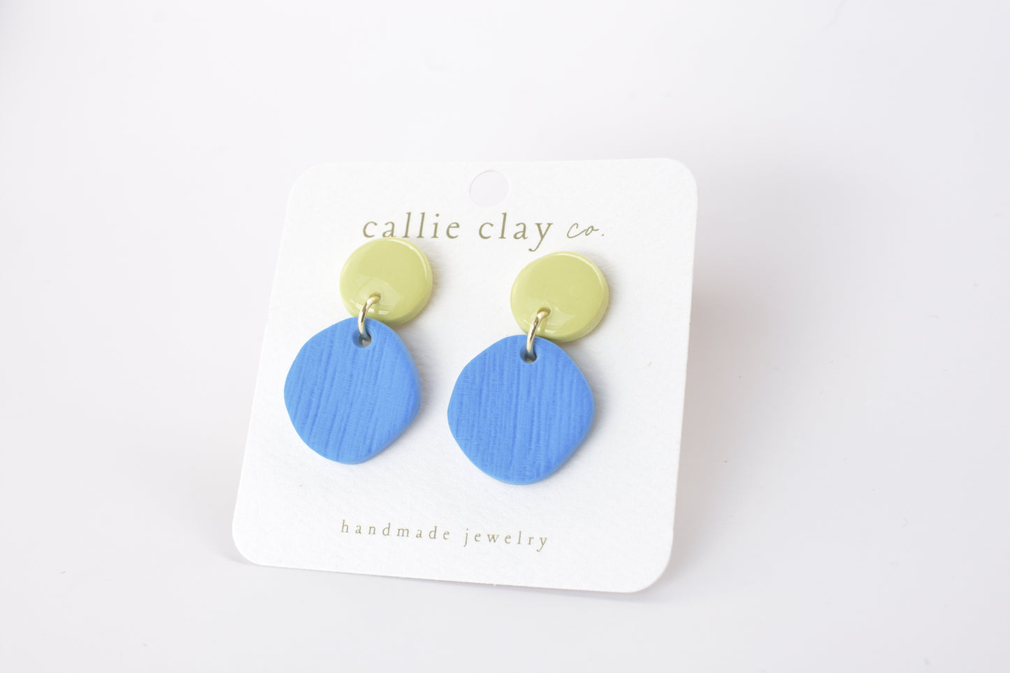 Soleil Dangles | Cobalt Blue & Green Chartreuse