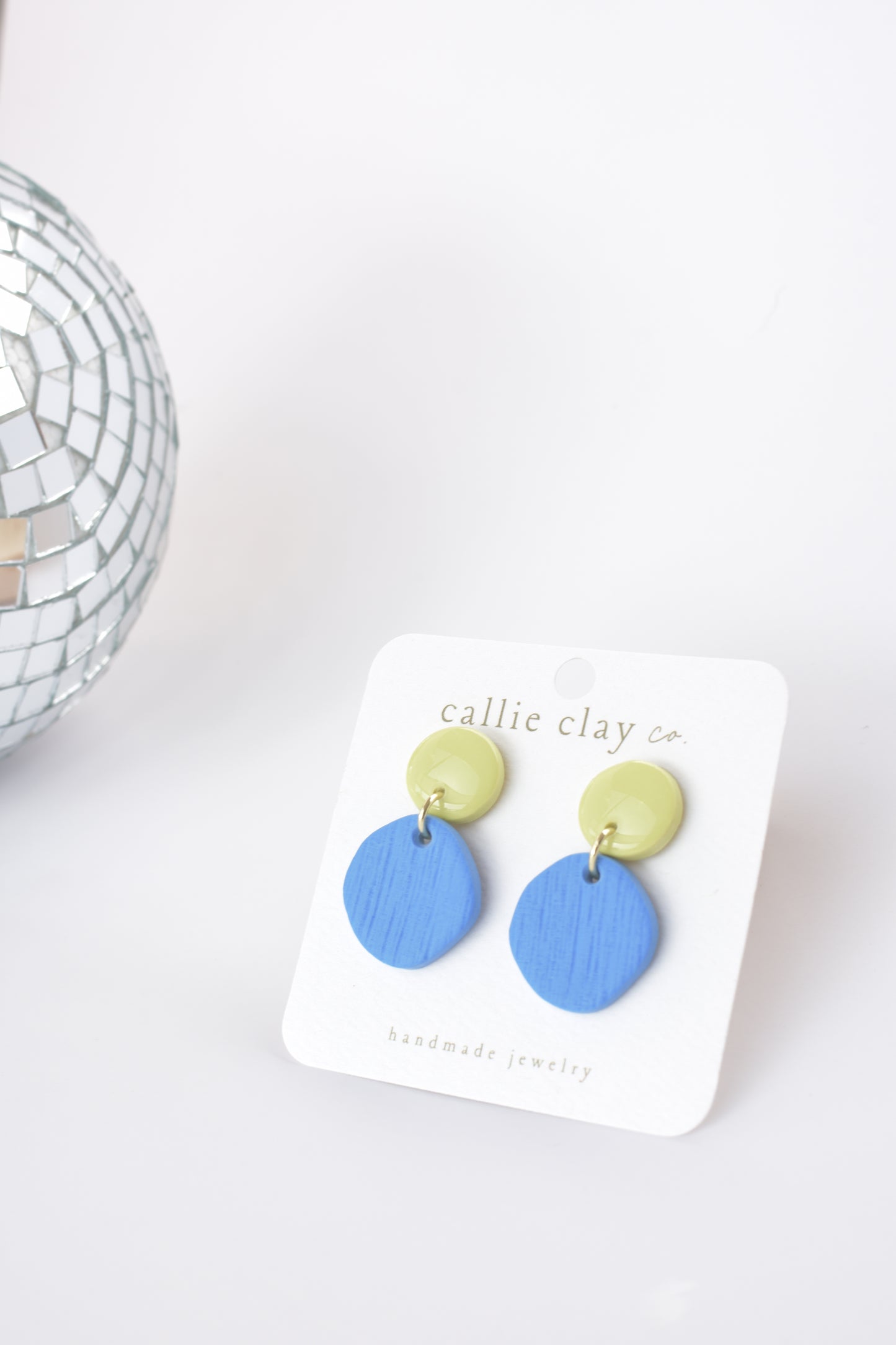 Soleil Dangles | Cobalt Blue & Green Chartreuse