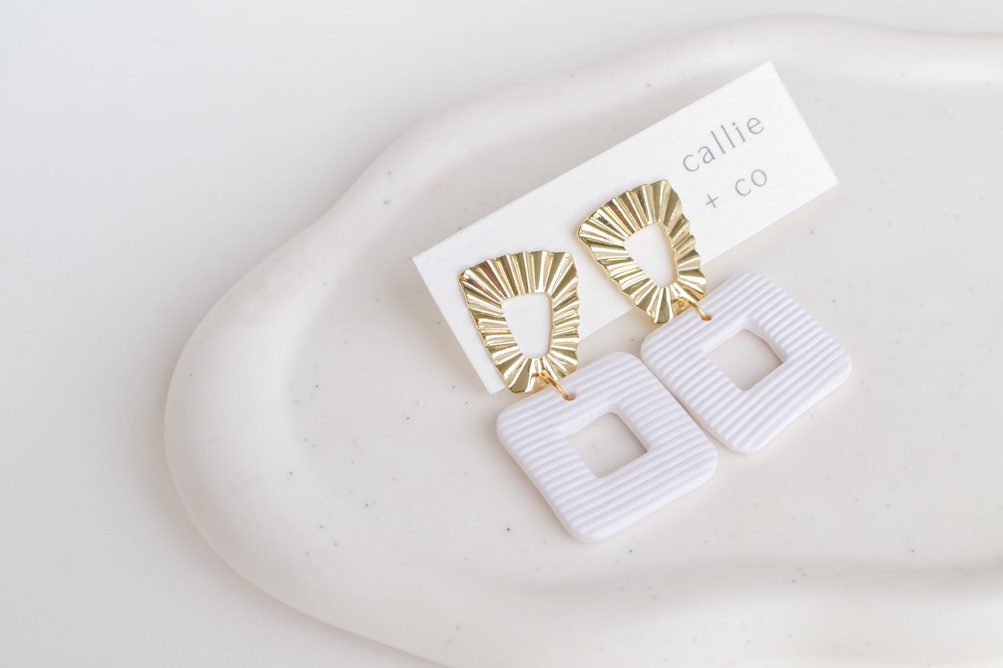 Grace Earrings in Ivory