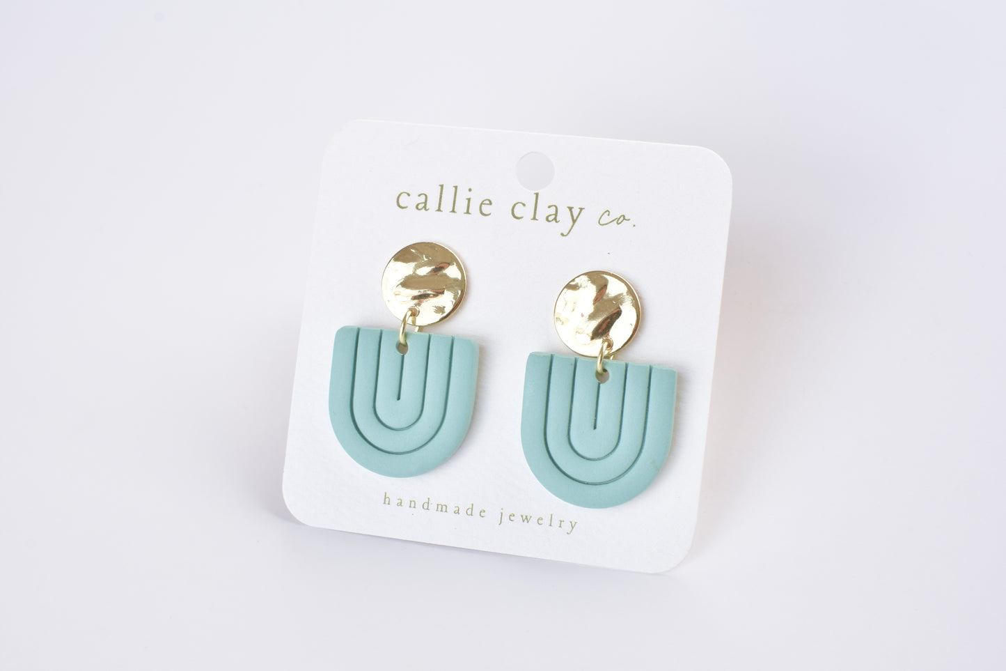 Grace Dangles | Gold & Aqua