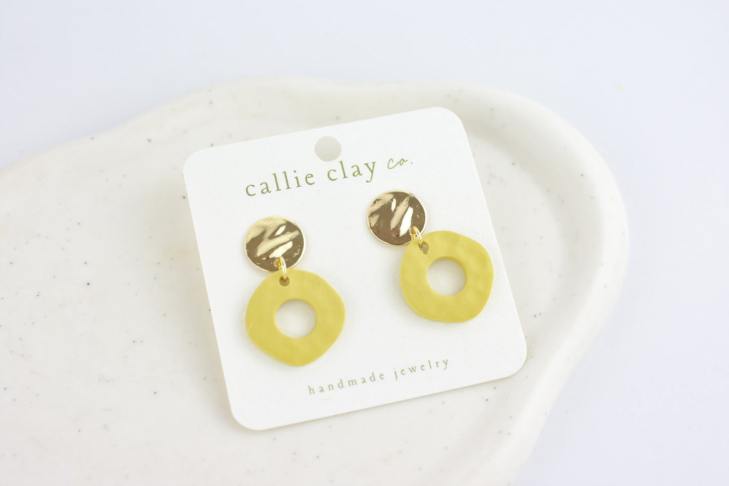 Soleil Dangles | Gold & Lime Green