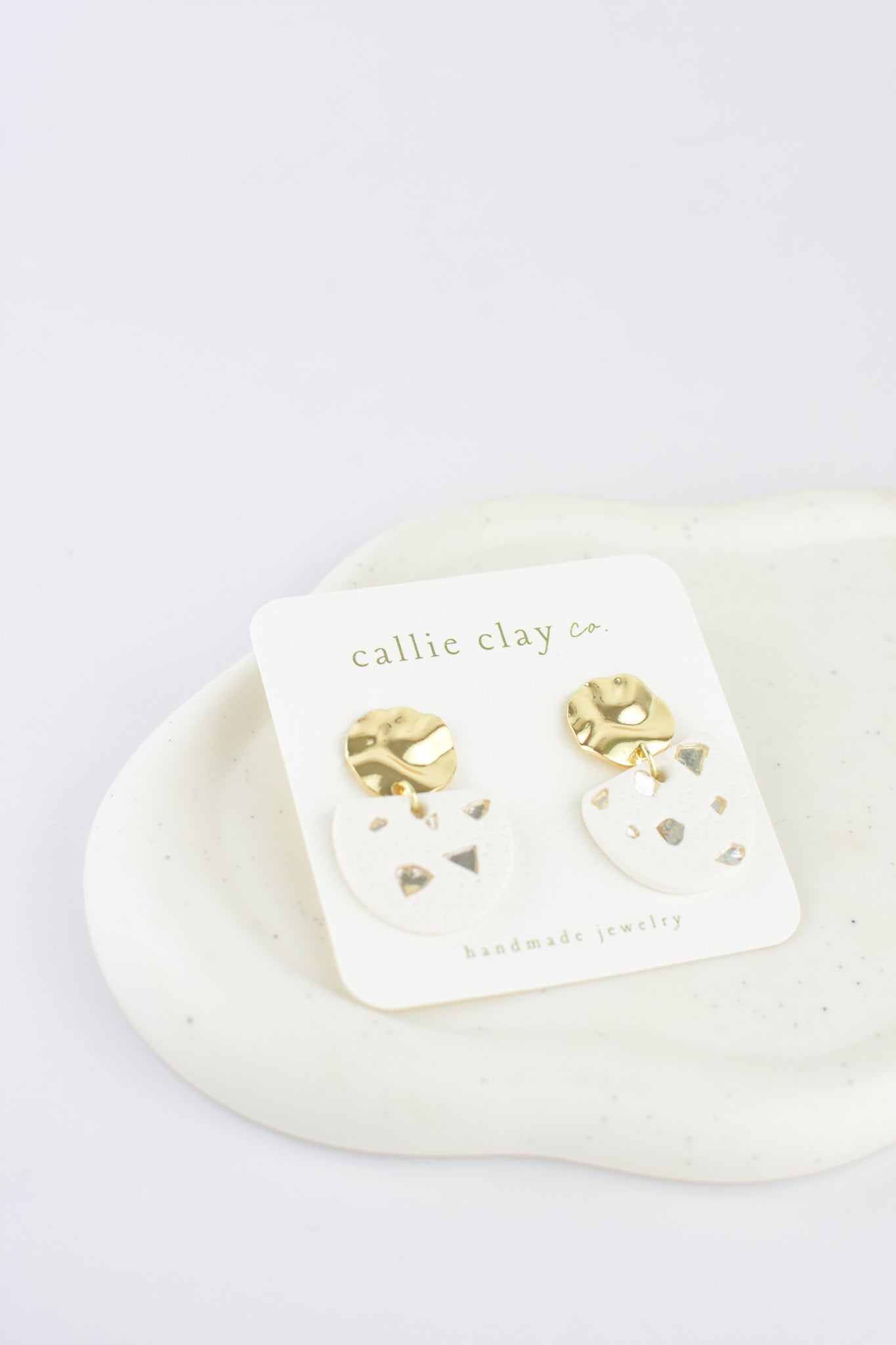 Grace Dangles | Gold, White, and Stones