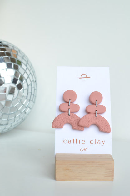 Abstract Dangles | Dusty Pink