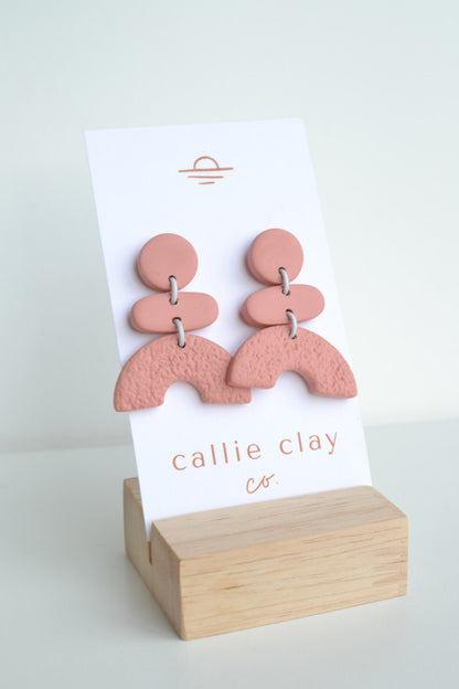 Abstract Dangles | Dusty Pink