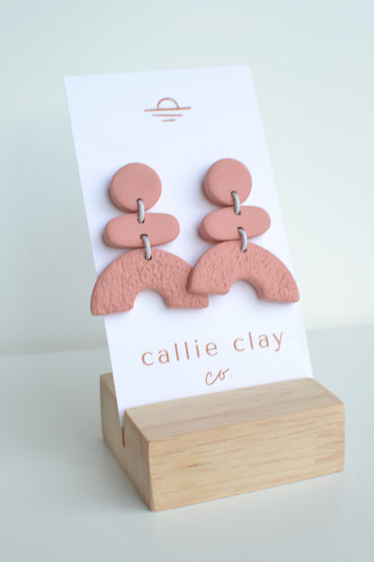 Abstract Dangles | Dusty Pink