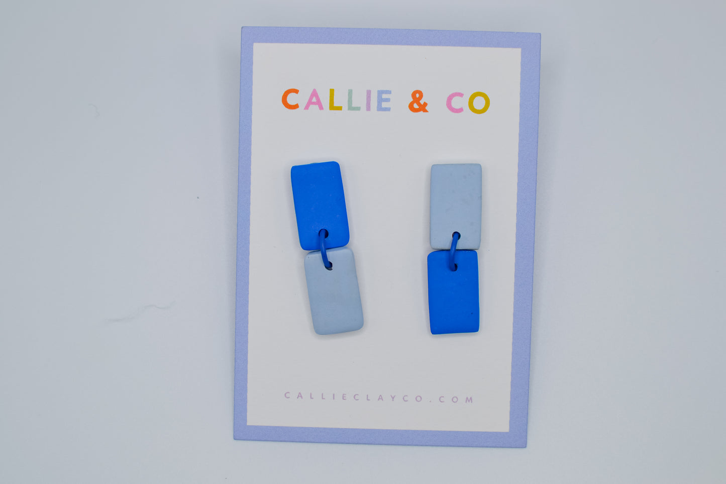 Color Contrast Dangles | Blue