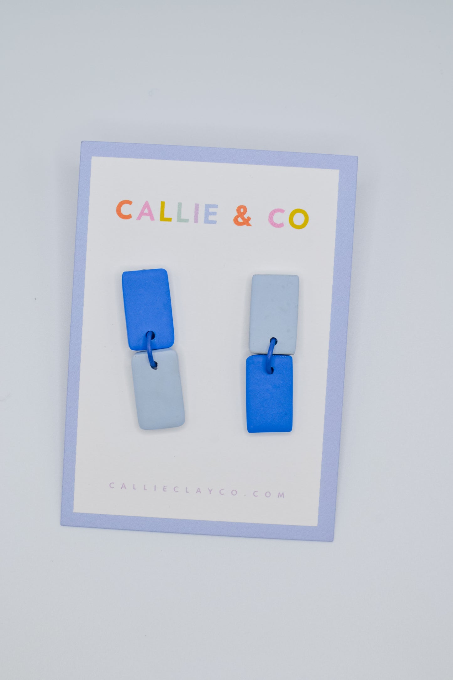 Color Contrast Dangles | Blue