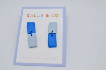 Color Contrast Dangles | Blue