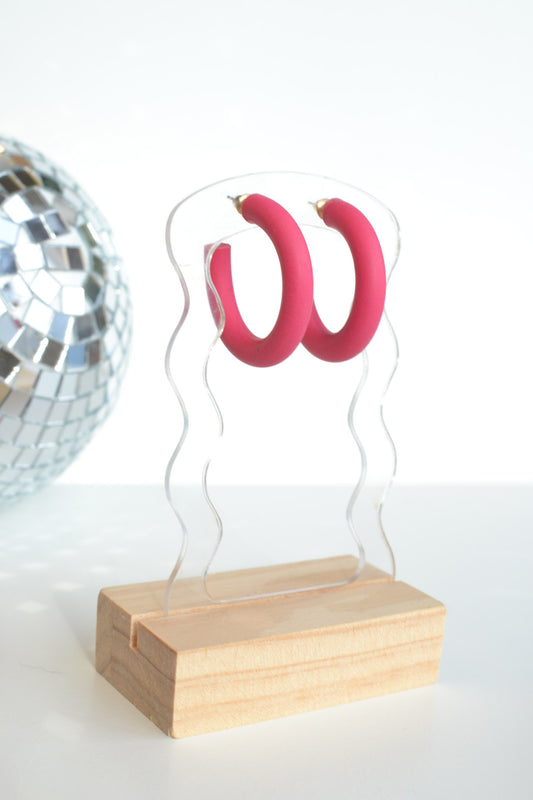 The Big Hoop | Dark Pink