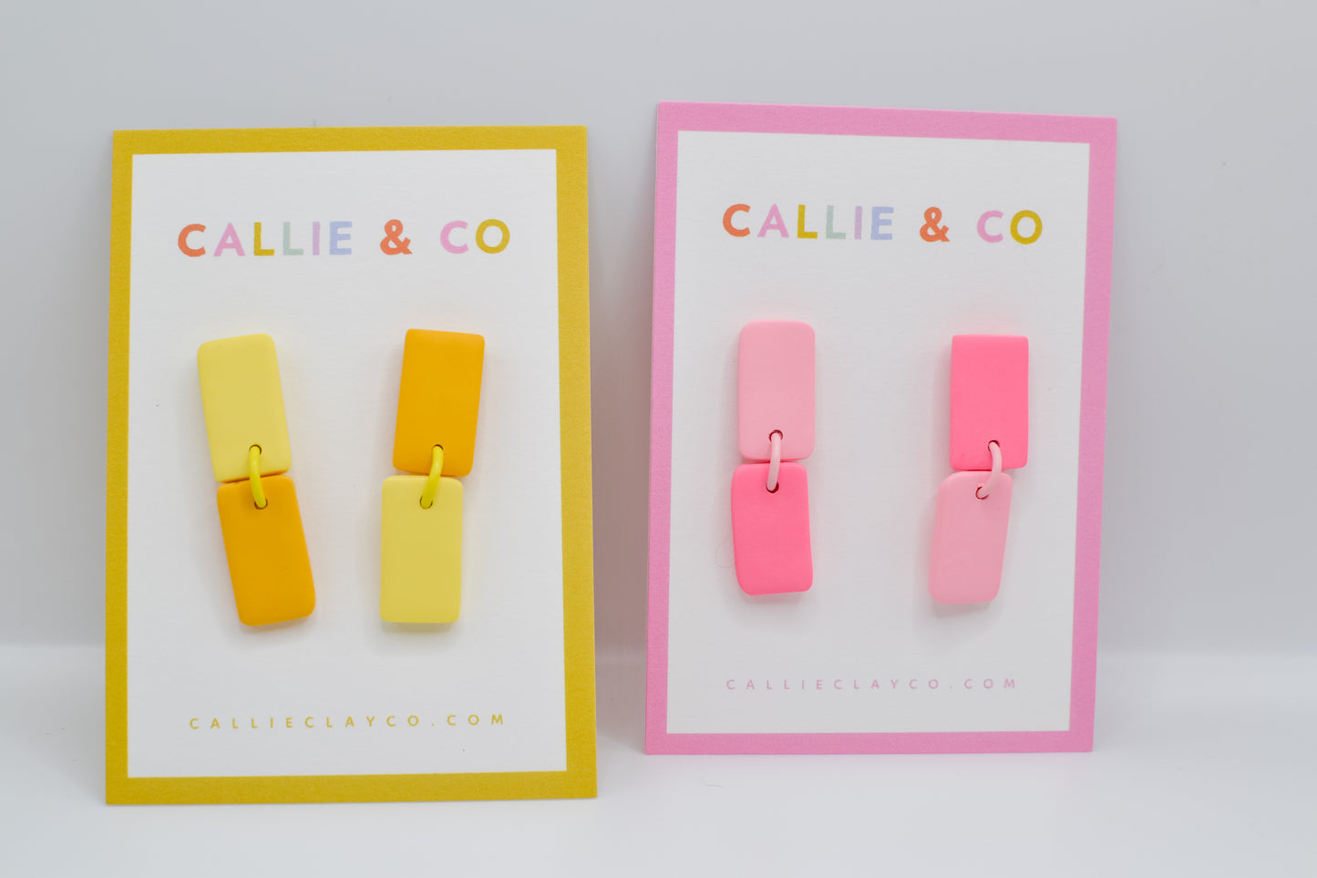 Color Contrast Dangles | Yellow