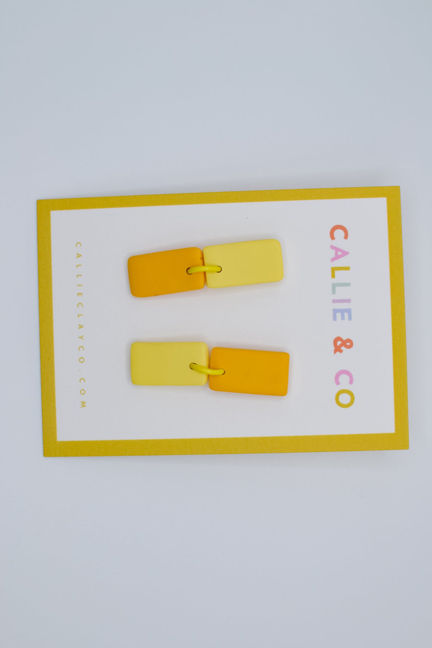 Color Contrast Dangles | Yellow