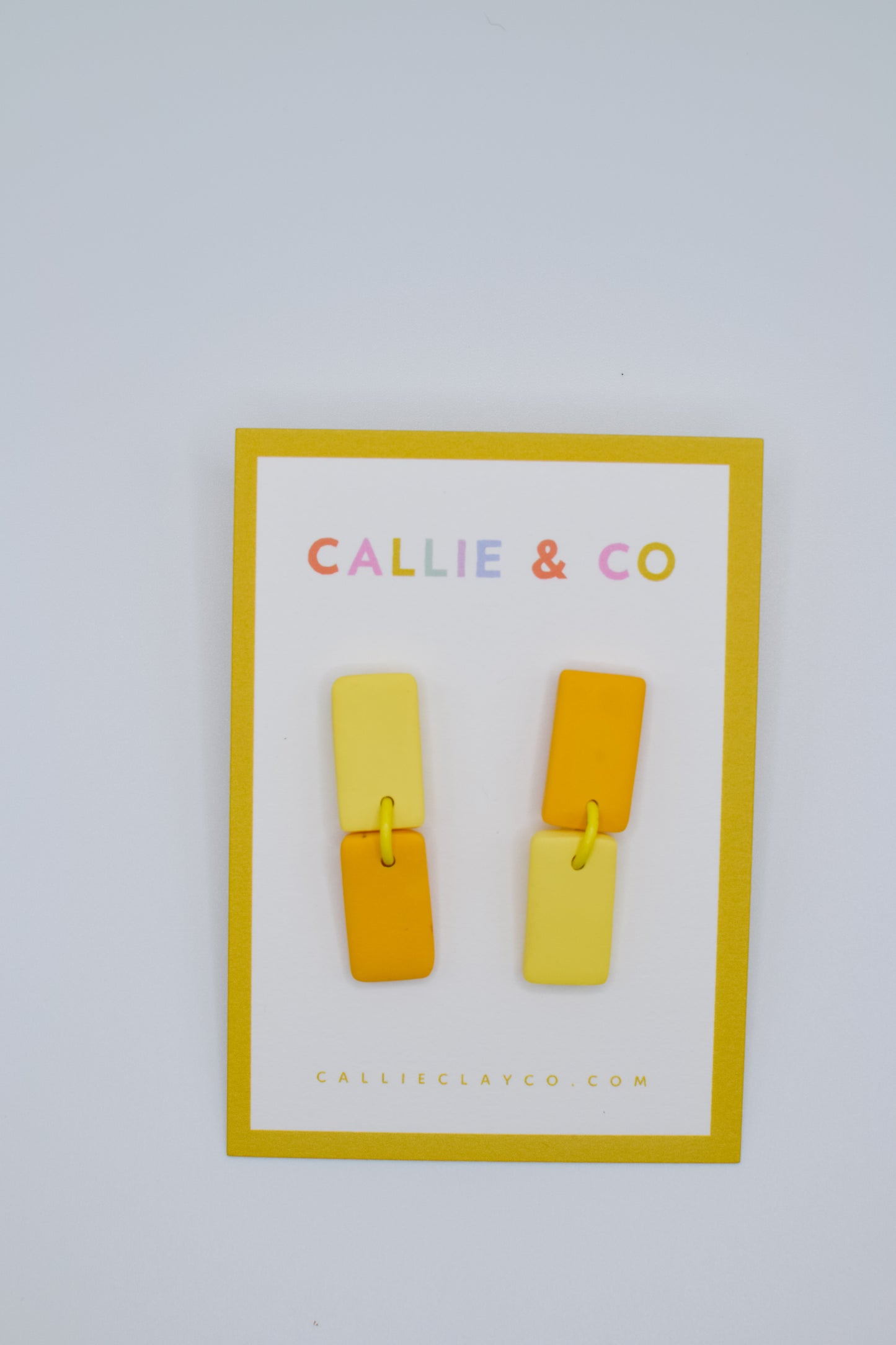 Color Contrast Dangles | Yellow