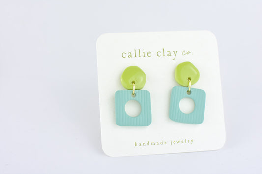 Abstract Blue & Green Dangles