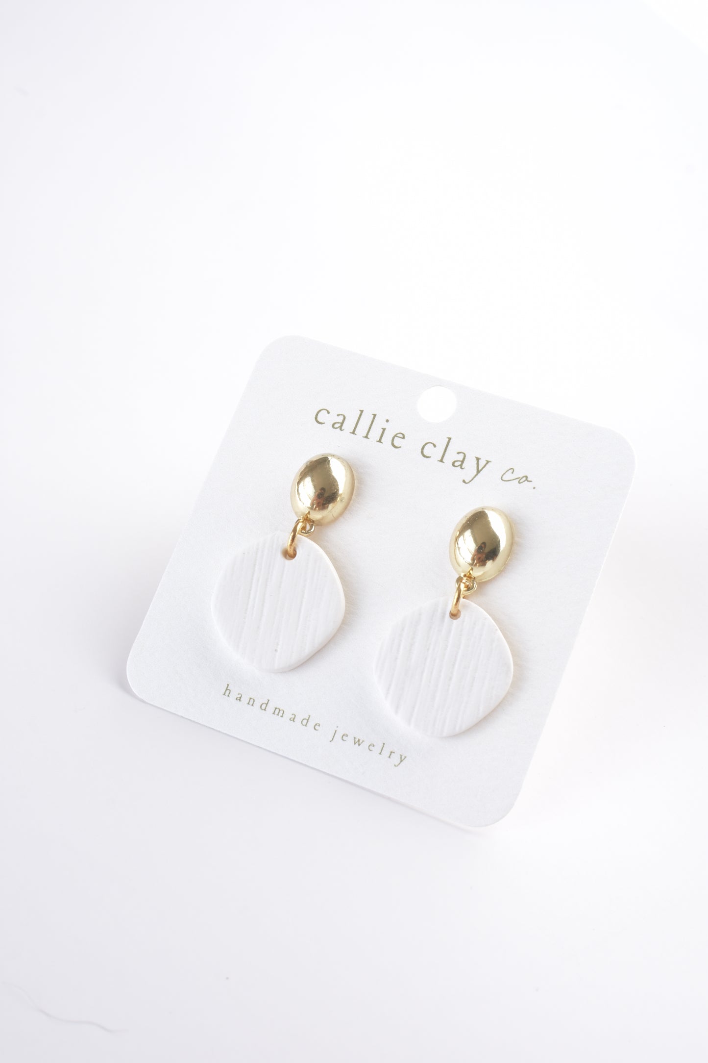 Grace Dangles | Gold & White Droplets