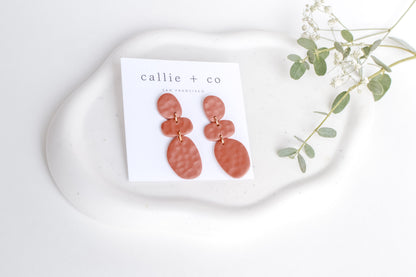 Cleo Earrings in Rust