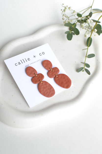 Cleo Earrings in Rust