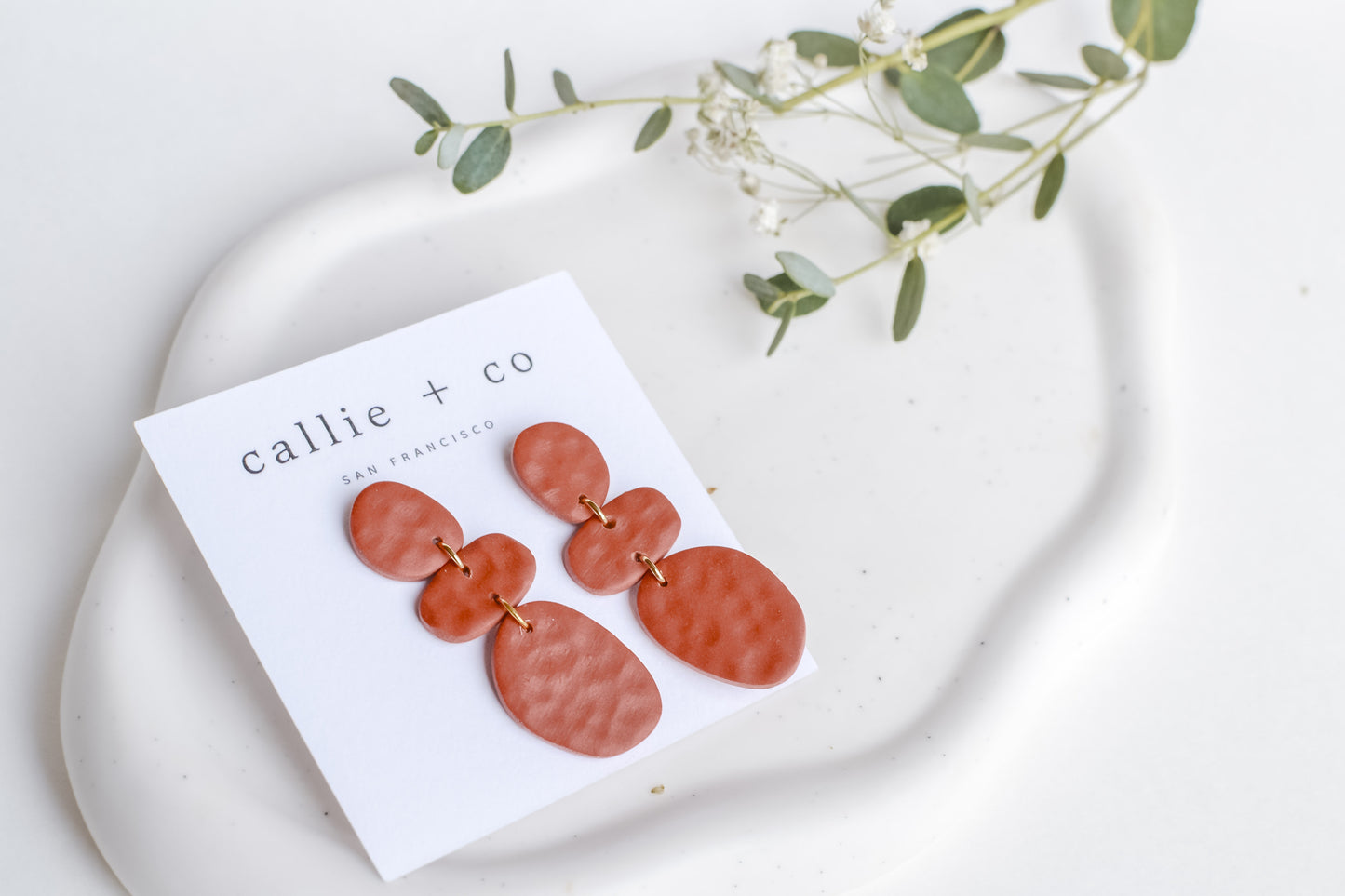 Cleo Earrings in Rust