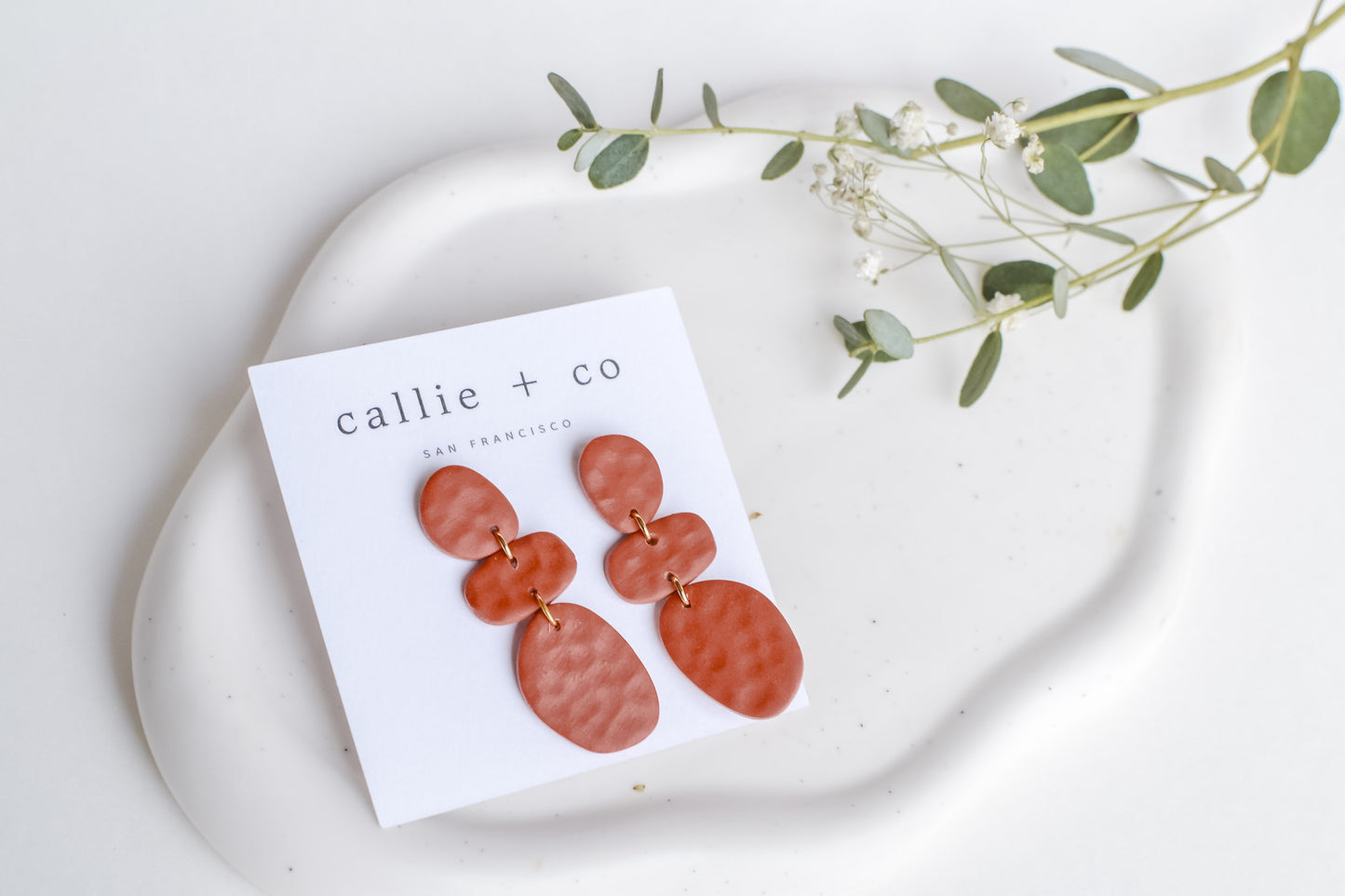 Cleo Earrings in Rust