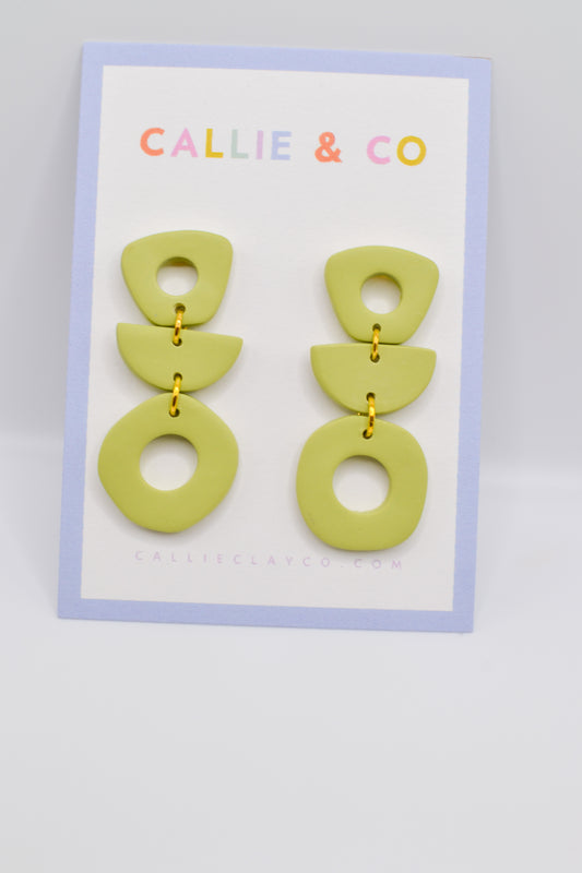 Modern Abstract Dangles | Green